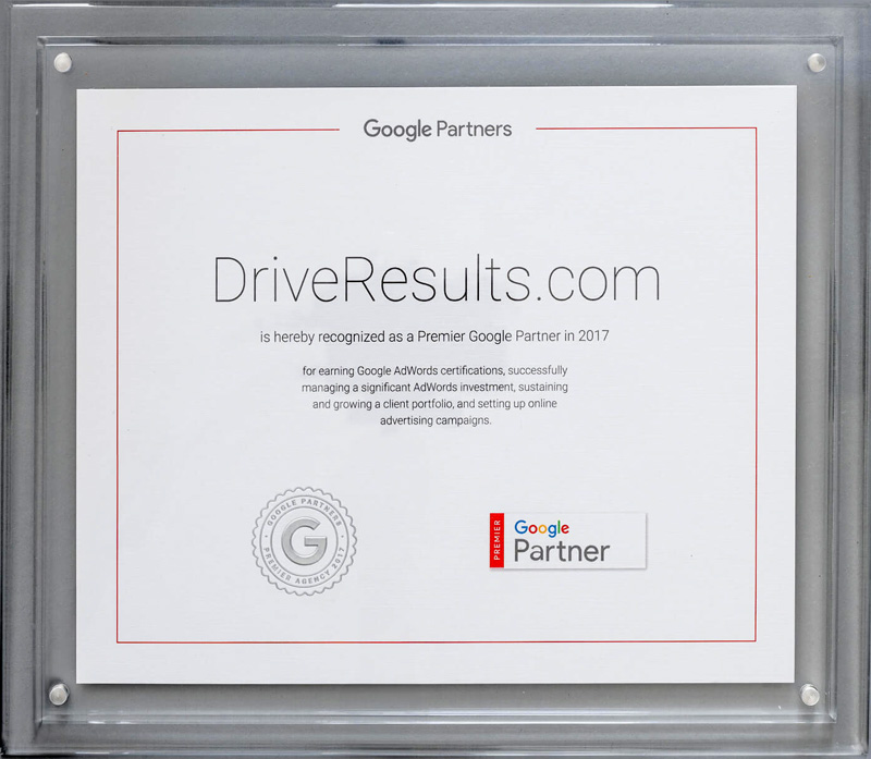 Premier Google Partner Award